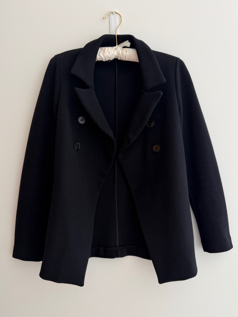 JIL SANDER Knit Wool Double Breasted Jacket Blazer Minimalist Quiet Luxury Chic - Picture 7 of 17